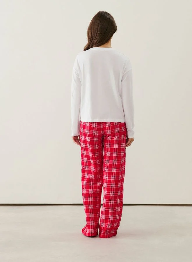 UNDIZ Red Golden themed pajama set for Women | Best Price UAE